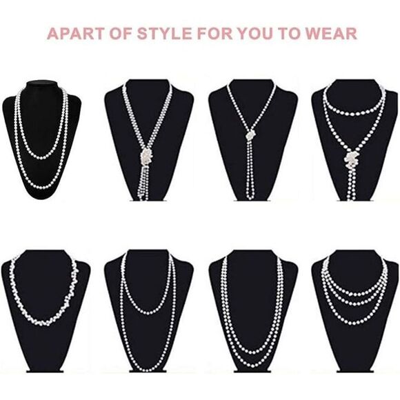 ✨ 6PCS 1920s Accessories Flapper Great Gatsby Vintage Retro Costume Set NEW - Picture 14 of 16
